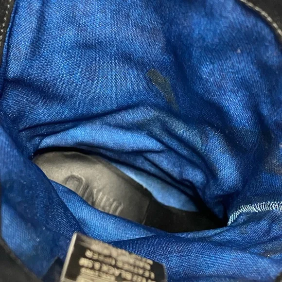 Dingo Black and White Cowhide Ankle Boots 8 1/5 leather - Picture 5 of 10